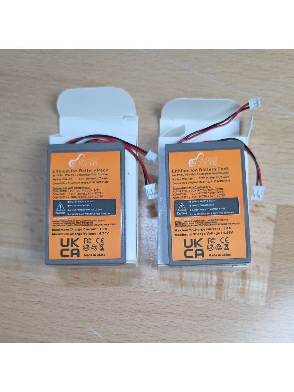 Orange Lithium Ion Battery Pack TT-PS4-2P